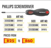 Philips Screwdriver 0x63mm To 2x200mm-Each