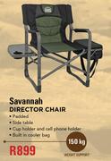 campmaster savannah director chair with cooler