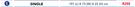 Camp Master Inflatable Airbed Mattress Single 191 (L) x 73 (W) x 22 (H) cm