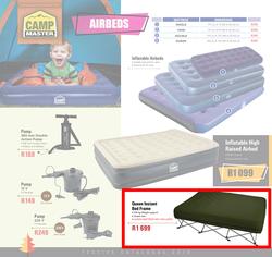 campmaster queen instant airbed frame