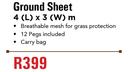 Camp Master Ground Sheet 4 (L) x 3 (W) m