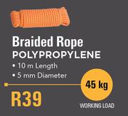 Camp Master Braided Rope Polypropylene (45 Kg Working Load)
