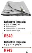 Camp Master Reflective Tarpaulin 4 (L) x 3 (W)m