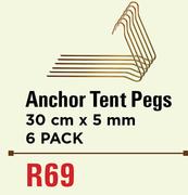 Camp Master Anchor Tent Pegs 30cm x 5mm 6-Pack