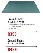 Camp Master Ground Sheet 4 (L) x 3 (W) m