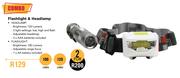 Camp Master Flashlight & Headlamp
