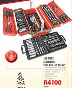 Mastercraft 166 Piece Aluminium Tool Box And Socket