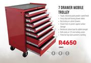 Mastercraft 7 Drawer Mobile Trolley