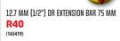 Mastercraft  12.7 mm (1/2") Dr Extension Bar 75 mm