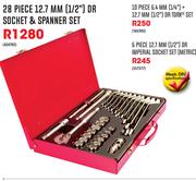 Mastercraft 28 Piece 12.7 mm (1/2") Dr Socket & Spanner Set 