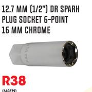 Mastercraft 12.7 mm (1/2") Dr Spark Plug Socket 12-Point 21 mm Chrome