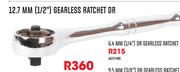 Mastercraft 6.4 mm (1/4") Gearless Ratchet Dr
