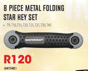 Mastercraft 8 Piece Metal Folding Star Key Set