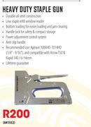 Mastercraft Heavy Duty Staple Gun