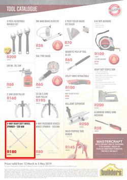 Builders : Mastercraft Tool Catalogue (12 Mar - 5 May 2019), page 8