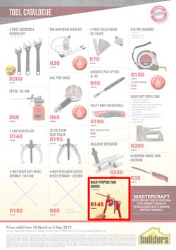 Builders : Mastercraft Tool Catalogue (12 Mar - 5 May 2019), page 8
