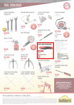 Builders : Mastercraft Tool Catalogue (12 Mar - 5 May 2019), page 8