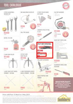 Builders : Mastercraft Tool Catalogue (12 Mar - 5 May 2019), page 8