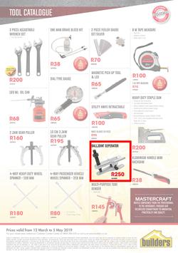 Builders : Mastercraft Tool Catalogue (12 Mar - 5 May 2019), page 8