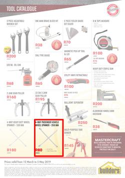 Builders : Mastercraft Tool Catalogue (12 Mar - 5 May 2019), page 8