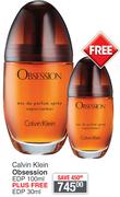 Calvin Klein Obession EDP 100ml Plus Free EDP 30ml