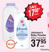 Johnson's Baby Powder Assorted-400g Each