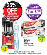 Colgate Total Toothpaste Assorted-For 1 x 75ml