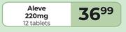 Aleve 220mg 12 Tablets