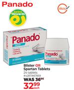 Panado Blister Or Spartan Tablets 24 Tablets-Each
