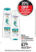 Dove Shampoo Or Conditioner Assorted-400ml/350ml/200ml Each