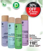 Naobay Shampoo Or Conditioner Assorted-250ml Each