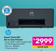 Hp Smart Tank 581 All-In-One Printer