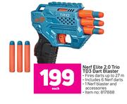 Nerf Elite 2.0 Trio TD3 Dart Blaster-Each
