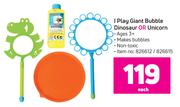 I-Play Giant Bubble Dinosaur Or Unicorn-Each