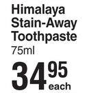 Himalaya Stain Away Toothpaste-75ml Each