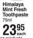 Himalaya Mint Fresh Toothpaste-75ml Each