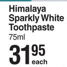 Himalaya Sparkly White Toothpaste-75ml Each