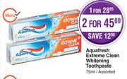 Aquafresh Extreme Clean Whitening Toothpaste Assorted-75ml