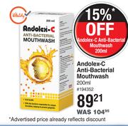 Andolex-C Anti Bacterial Mouthwash-200ml