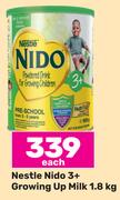 Nestle Nido 3+ Growing Up Milk-1.8Kg Each