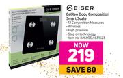 Eiger Galileo Body Composition Smart Scale