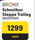 Bronx School Bus Steppa Trolley 850015835-Each