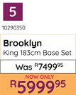 Sleepmasters Brooklyn King 183cm Base Set 10290350