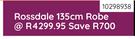 Rossdale 135cm Robe 10298938