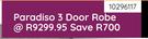 Paradiso 3 Door Robe 10296117