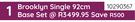 Sleepmasters Brooklyn Single 92cm Base Set 10290367