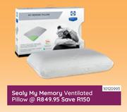 Sealy My Memory Ventilated Pillow 10120993