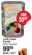 Lindt Lindor Cornet Assorted-200g