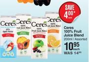 Ceres 100% Fruit Juice Blend-200ml Each