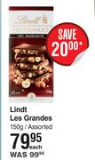 Lindt Les Grandes Assorted-150g Each